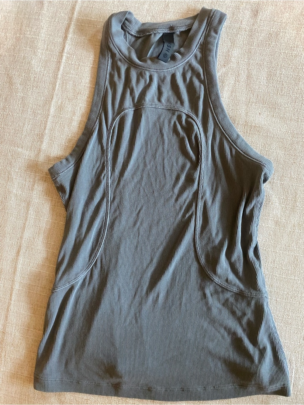 lululemon athletica Ribbed High-Neck Tank Top - Gray